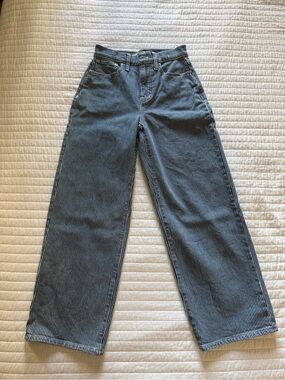 Madewell The Perfect Vintage Wide Leg Crop Jeans (Indigo Railroad)